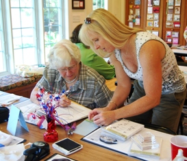 Open House Kathy & Peggy tying that knot!