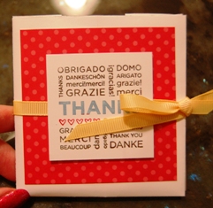 Thank you 3 x 3 holder Thank you 3 x 3 holder