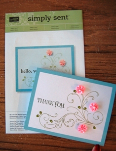 Simply Sent Thank you cards