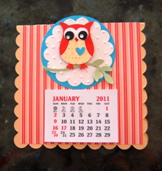 Owl calendar