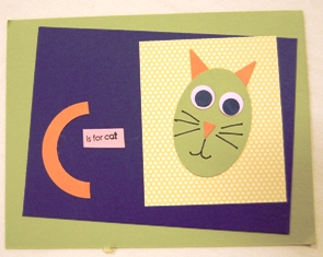 C is for cat card