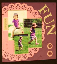 Scrapbook page w nursery suite dsp