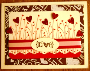 Glimmer paper valentine