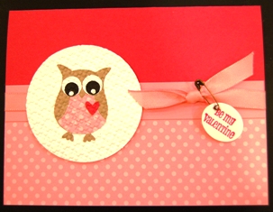 Valentine owl card