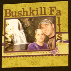 Bliss scrapbook page