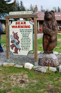 Taku Lodge bear warning