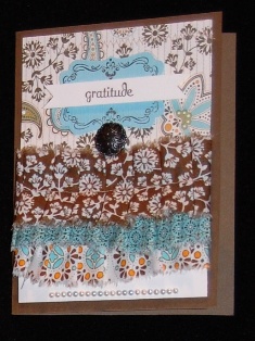 Fabric Ruffle Card