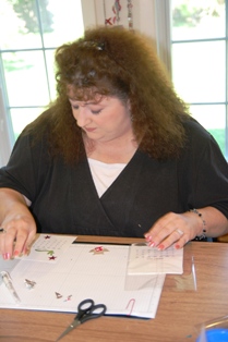 Marie at work Marie at work