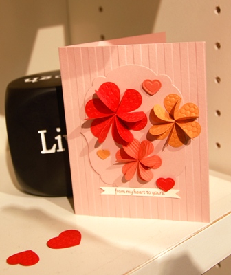 Valentine hearts to flowers