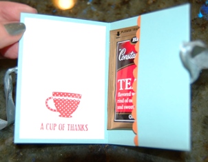 A Cup of Thanks inside
