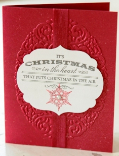 Shelli's red Christmas card