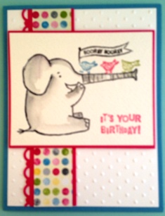 Birthday elephant