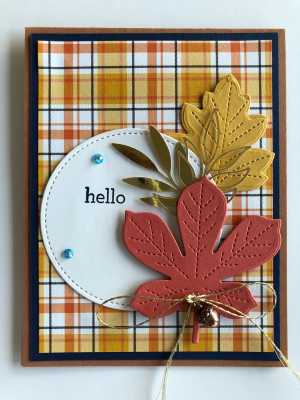 HELLO PLAID CARD FOR SEPTEMBER CLASS